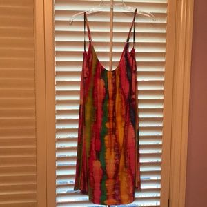 Flowy multicolored summer dress